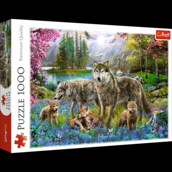Trefl Puzzle 1000 vlčí rodina