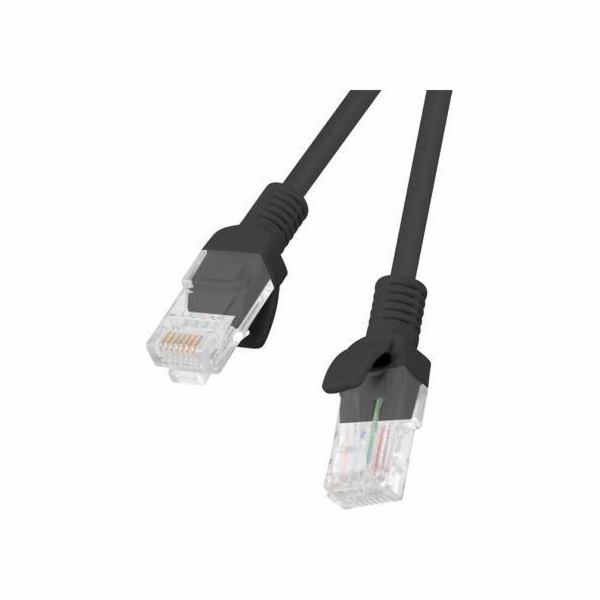 Lanberg Patchcord PCU5-20CC-0100-BK kat.5e 1M černý 10-ba...