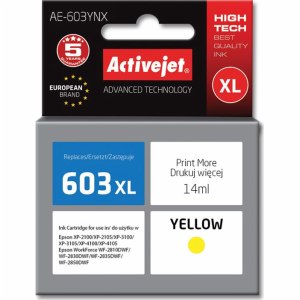 Activejet Ink AE-603YNX (náhradní inkoust Epson 603XL T03...
