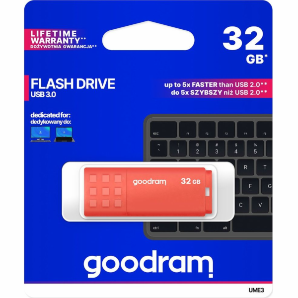 Goodram 32GB USB 3.0 USB flash drive USB Type-A Orange PA...