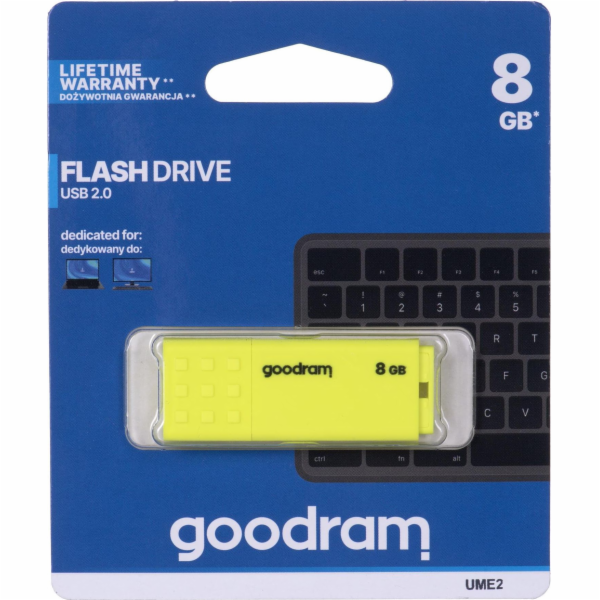 Pendrive GoodRam UME2 8GB žlutý
