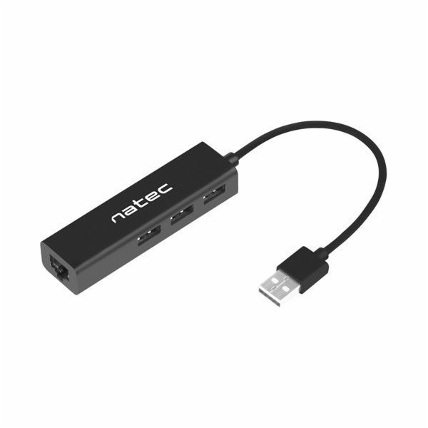 Natec Dragonfly rozbočovač 3x USB 2.0 HUB + RJ45
