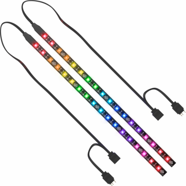 SilentiumPC LED pásek Aurora Stripes ARGB / 18x LED / 30c...