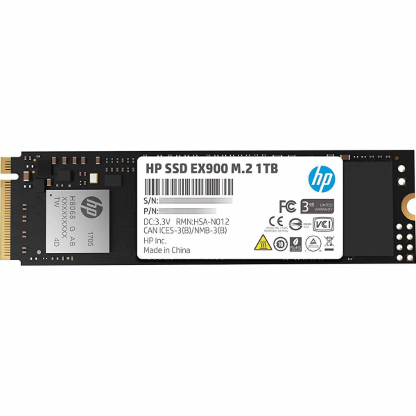 Jednotka SSD HP EX900 1TB M.2 2280 PCI-E x4 Gen3 NVMe (5X...