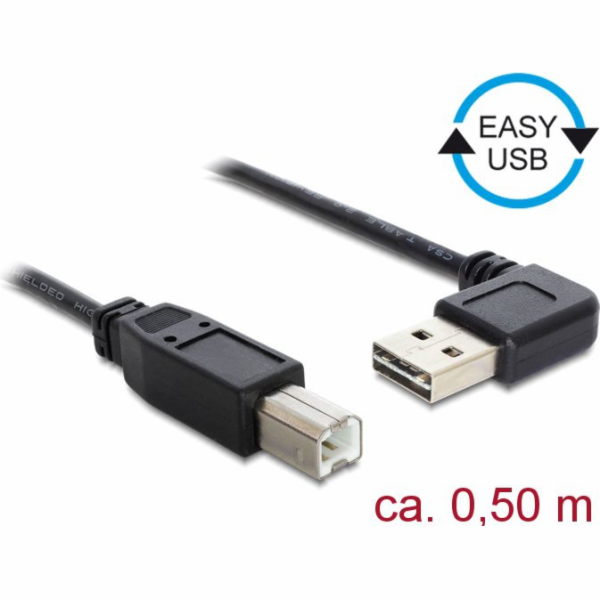 Delock Easy USB Type-B USB kabel 0,5 m černý (85167)