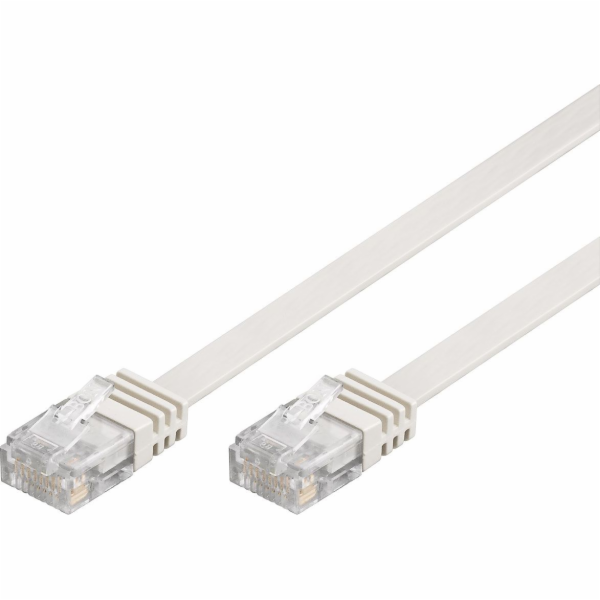 Goobay Flat patch kabel U / UTP kat.5e 5m bílý (93361)
