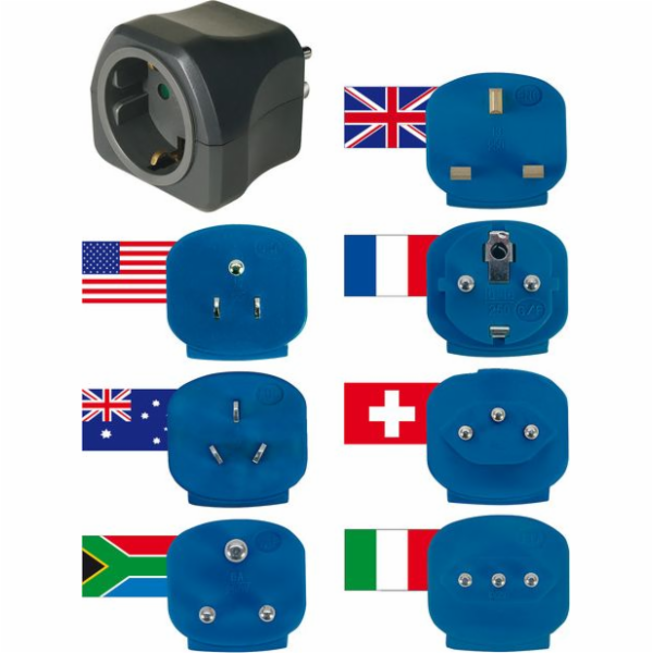 Brennenstuhl Sada 7 adaptérů