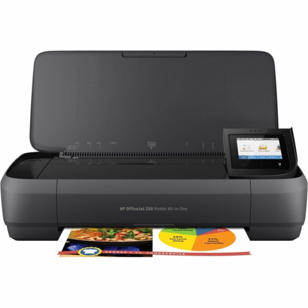 HP Officejet 250 Mobile All-in-one (A4, 10 ppm, USB, Wi-F...