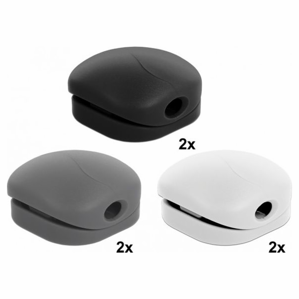 Delock držák organizéru Různé barvy 6 kusů (18299)