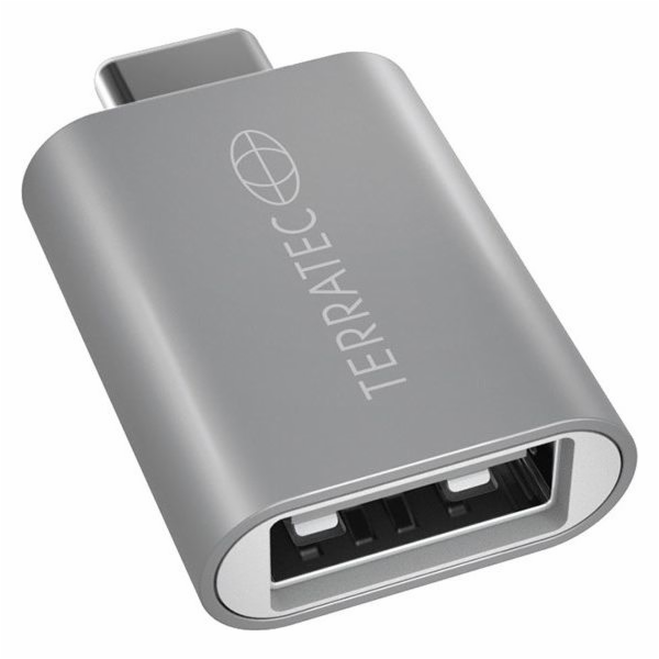 Adaptér USB TerraTec USB-C - USB Srebrny (251732)