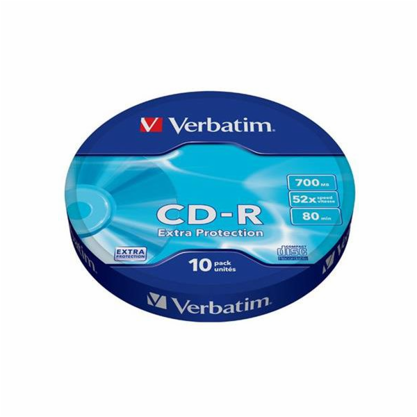 CD-R Verbatim DL 700MB (80min) 52x Extra protection 10-sp...