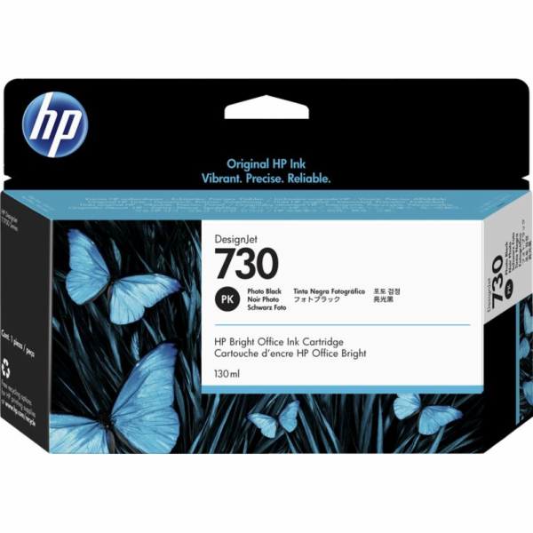 Inkoustová fotografie HP černá č. 730 (P2V67A)