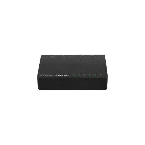LANBERG SWITCH DSP2-1005-12V (5-PORT, 12V, 1GB/S)