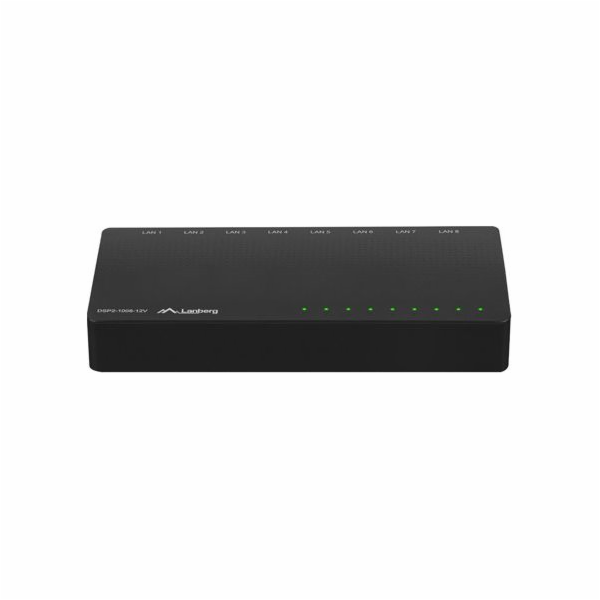 LANBERG SWITCH DSP2-1008-12V (8-PORT, 12V, 1GB/S)