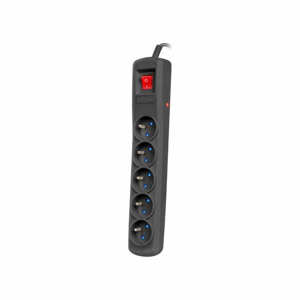 ARMAC Přepěťová ochrana ARC5, 5x zásuvka, FR, vypínač, 1,...