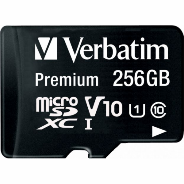 VERBATIM MicroSDXC karta 256GB Premium, U1 + adaptér