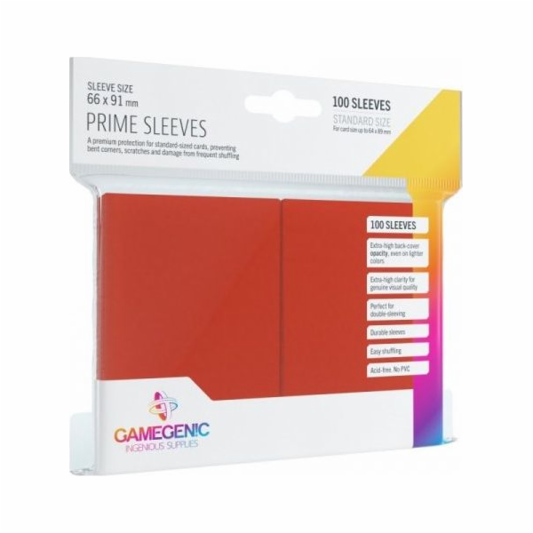 Gamegenic Gamegenic: pouzdra Prime CCG (66x91 mm) – červe...