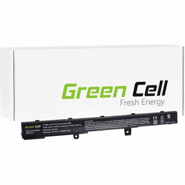 Baterie se zelenými články Asus X551 D550 F551 R512C (AS75)