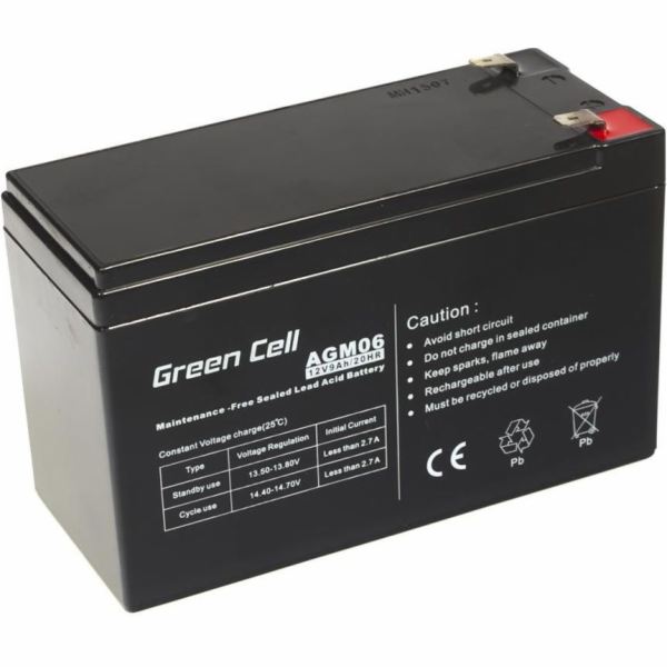 Green Cell 12V 9Ah baterie AGM 06