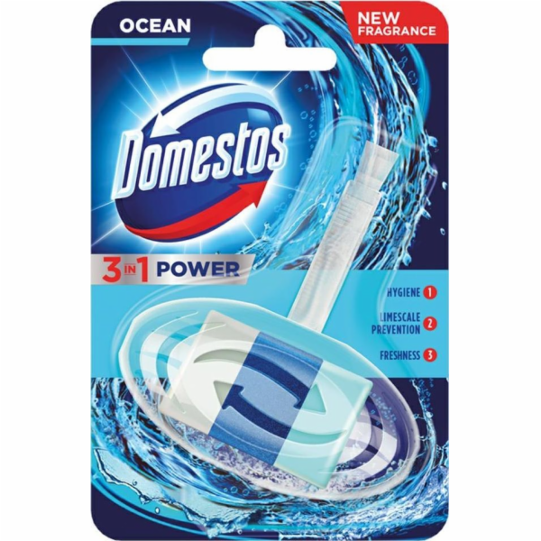 Domestos 3in1 Toilet Block Rim Ocean 40g