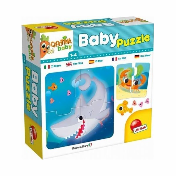Lisciani Carotina Baby Puzzle Mořská zvířátka 80069 LISCIANI