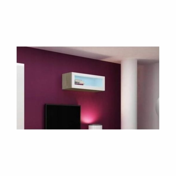 Cama Cabinet VIGO 90 sklo 90/35/32 sonoma/bílý lesk