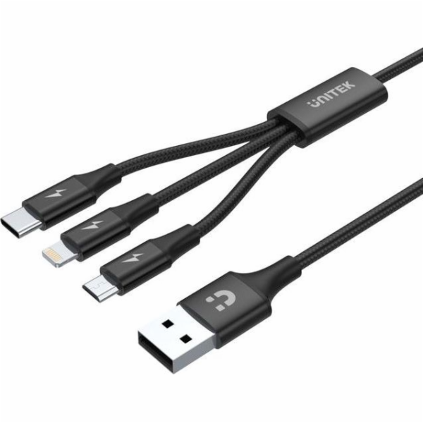 UNITEK C14049BK USB kabel 1,2 m USB 2.0 USB C Micro-USB B...