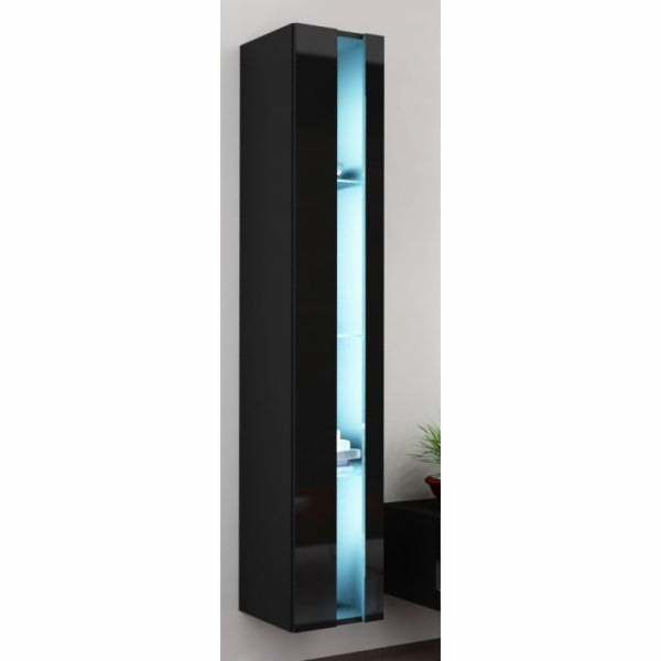 Cama Policový díl VIGO NEW 180/40/30 černá/černý lesk