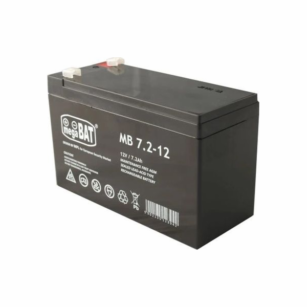 AGM Battery 12V 7.2Ah (151x65x94mm) MB 7.2-12