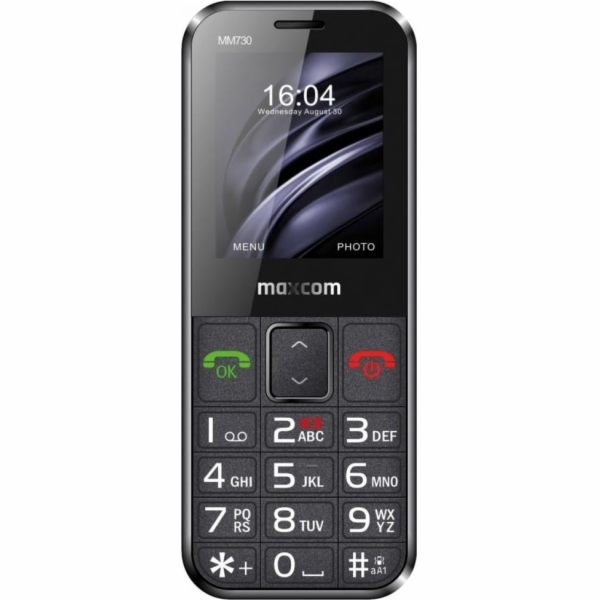 MAXCOM MM730, Telefón pre seniorov, čierny