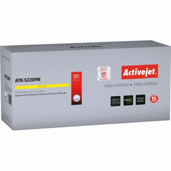 Activejet tonerová kazeta ATK-5220YN (Kyocera náhradní TK...