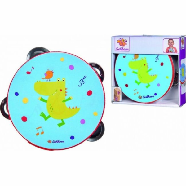 Drewniane tamburyno Eichhorn 14 cm