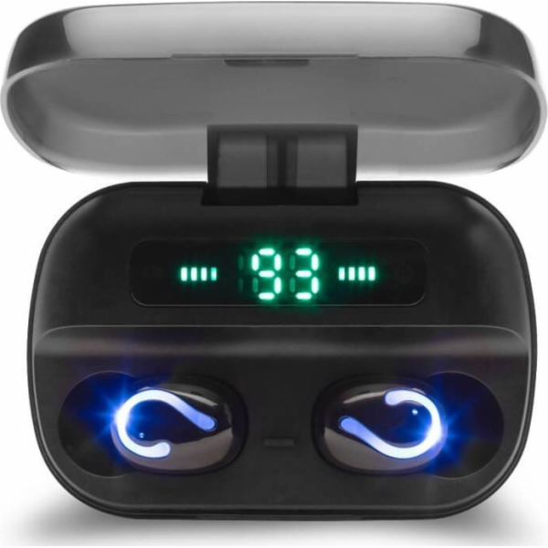 Savio TWS-06 BT 5.0 Bluetooth bezdrátová sluchátka s mikr...