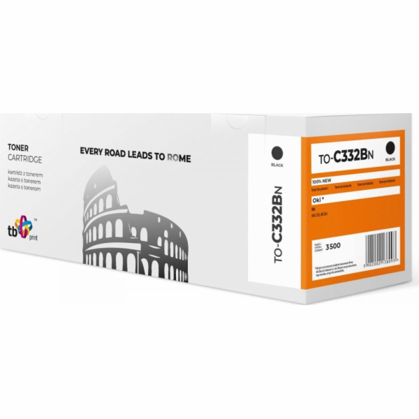 TB OKI C332 TO-C332BN BK TO-C332BN Toner TB kompatibilní ...