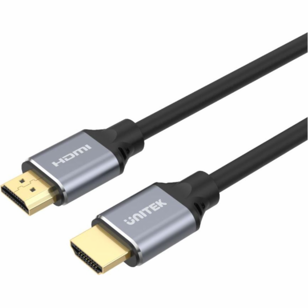 Unitek HDMI - HDMI kabel 2m stříbrný (C138W)