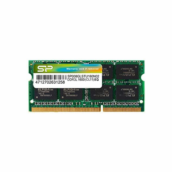 Paměť pro notebook Silicon Power SODIMM, DDR3, 8 GB, 1600...