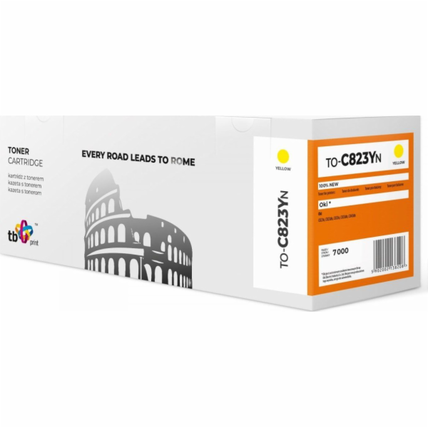 Toner TB OKI C823 TO-C823YN YE TO-C823YN Toner TB kompati...