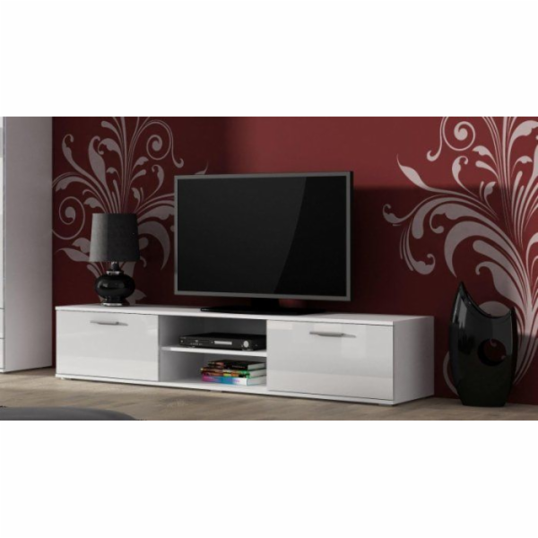 Cama TV stolek SOHO 180 bílá/bílý lesk