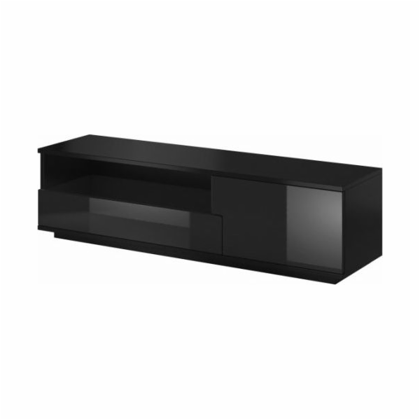 Cama TV skříňka MUZA 138/40/41 černá/černý lesk
