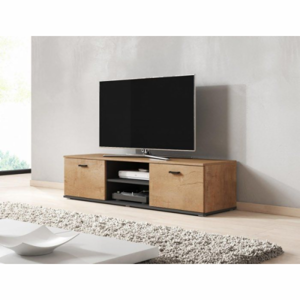Cama TV stolek SOHO 140 lefkas dub/černá