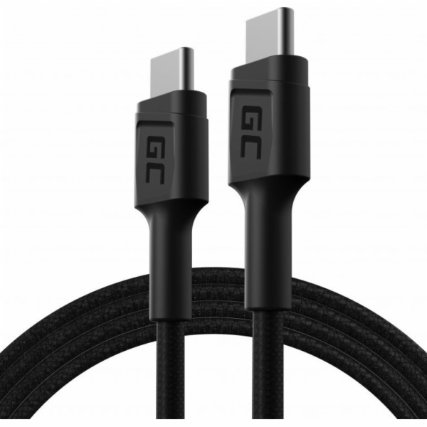 Green Cell KABGC30 USB kabel USB 2.0 1,2 m USB C Černá