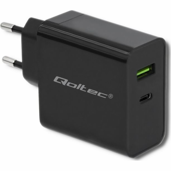 Qoltec 51717 Nabíječka | 45 W | 5-20V | 2.25-3A | USB typ...