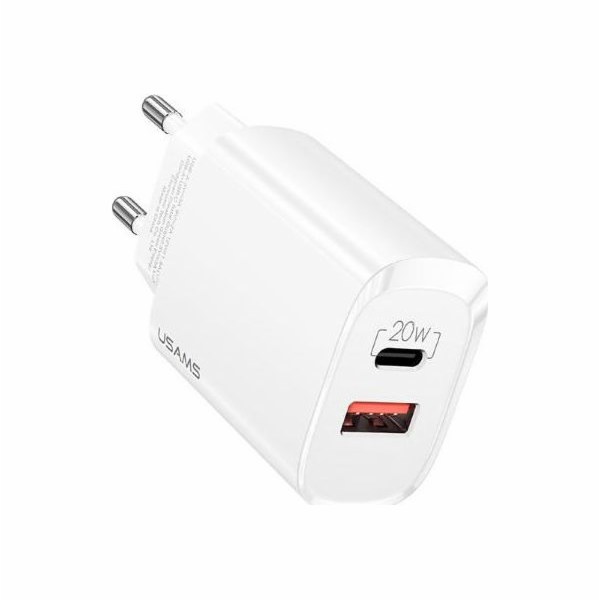 Usams nabíječka USAMS Load. síť. 1xUSB-C + 1xUSB T35 20W ...