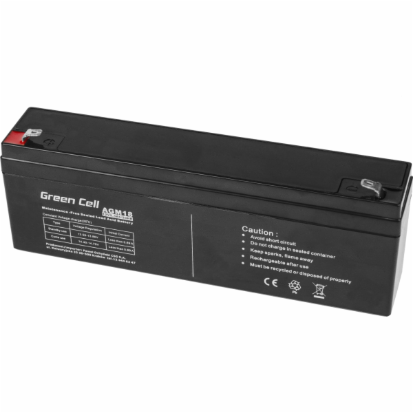 Baterie Green Cell AGM VRLA 12V 2,3Ah (AGM18)