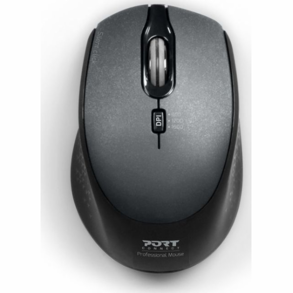 PORT bezdrátová myš SILENT, USB-A/USB-C dongle, 2,4Ghz, 1...