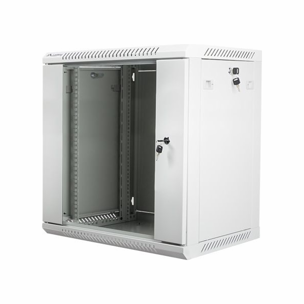 Lanberg WF01-6412-10S rack 12U Nástěnný regál Šedá