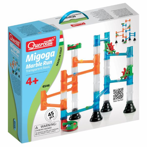 Quercetti MARBLE RUN TRANSPARENT 46 ks. (6546)