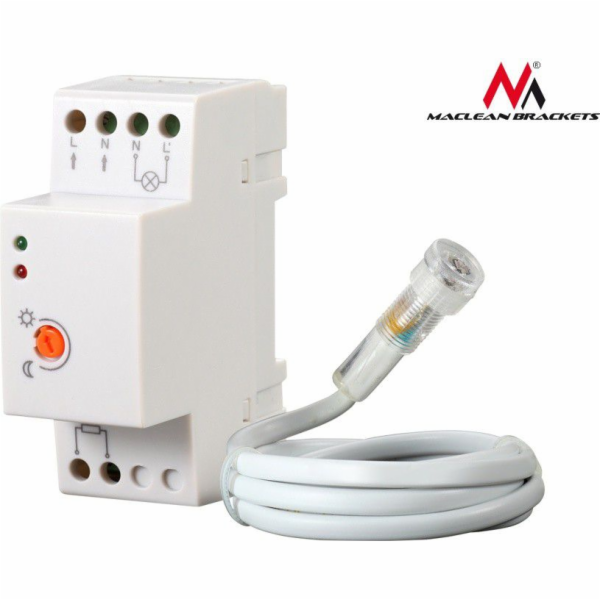 Maclean twilight switch DIN rail  with external probe  22...