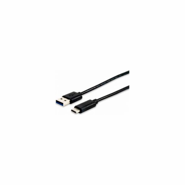 Equip kabel USB-A - USB-C USB 1 m černý (12834107)