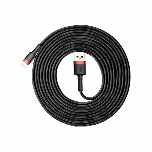 Baseus Cafule Cable USB Lightning 2A 3m (Black Red)